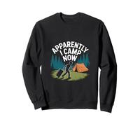 Aparentemente Acampo Ahora Funny Camper Naturaleza Al Aire Libre Sudadera