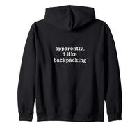 Aparentemente me Gusta mochileros Viajes Aventura Mochilero Sudadera con Capucha