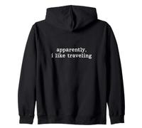 Aparentemente me Gusta Viajar Viajero Entusiasta de los Viajes Sudadera con Capucha