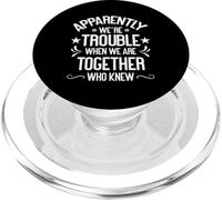 Aparentemente, somos problemas cuando estamos juntos Amigo divertido PopSockets PopGrip para MagSafe