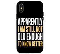 Aparentemente Todavía No Tengo Edad Suficiente Eventos Carcasa para iPhone X/XS