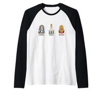 Apariciones Marianas Católicas Nuestra Señora Camiseta Manga Raglan