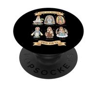 Apariciones Marianas Católicas Nuestra Señora PopSockets PopGrip Adhesivo