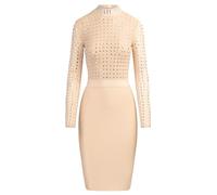 APART Fashion Apart Kurzes Kleid mit Reißverschluss für Einen Vestido, Beige, 44 Mujeres