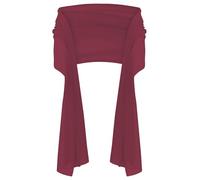 APART Fashion Bufanda de gasa, granate, Regular