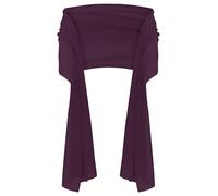 APART Fashion Bufanda de gasa, morado oscuro, Regular