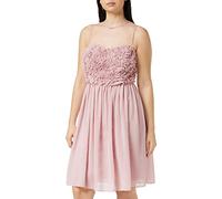 APART Fashion Chiffon Dress with Flowers Vestido de Fiesta, Rosa (Powder Powder), 38 (Talla del Fabricante: 36) para Mujer