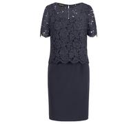 APART Fashion Etuikleid mit Spitzenjäckchen Vestido de cóctel, Azul Oscuro, 42 Mujeres