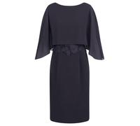 APART Fashion Kleid mit Chiffoncape Vestido de cóctel, Azul Oscuro, 40 Mujeres