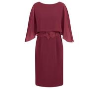 APART Fashion Kleid Mit Chiffoncape Vestido de cóctel, Burdeos, 38 para Mujer