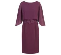 APART Fashion Kleid mit Chiffoncape Vestido de cóctel, Morado Oscuro, 40 Mujeres