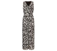 APART Mono de gasa suave con estampado integral, negro y crema, 46
