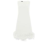 Apart Vestido de Novia con Dobladillo de Plumas
