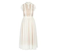 ApartFashion Apart Vestido de cóctel Semitransparente Ocasiones Especiales, Blanco, M para Mujer