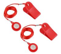 Apausvcm 2 llaves de seguridad magnéticas para cinta de correr, imán redondo para máquina de correr, accesorios universales para cinta de correr, repuesto para la mayoría de máquinas de correr