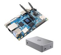 APBVIHL Orange Pi 5B 16GB Ram 128GB eMMC RK3588S Procesador de código abierto de 8 núcleos de 64 bits, compatible con Orange Pi OS, Android, Debian con funda mental