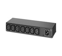 APC AP6015A unidad de distribución de energía (PDU) 0U/1U Negro 8 salidas AC - Unidad de distribución de energía (PDUs) (Básico, 1U, Horizontal, Negro, VDE, CE, 8 salidas AC)