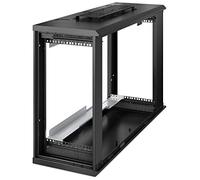 APC Caja de montaje en pared de bajo perfil NetShelter WX 6U AR106VI con ventiladores 230V Nuevo