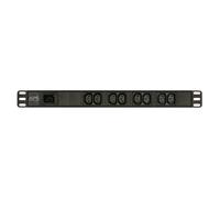 APC - EPDU1016B unidad de distribución de energía (PDU) 8 salidas AC 1U Negro
