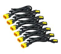 APC Juego de cables de alimentación AP8706S-WW – 6 unidades, C13 a C14, 1,8 m, cierre
