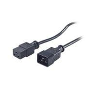 APC PWR Cord C19 - C20, 0.6 m Negro 0,6 m C19 acoplador C20 acoplador