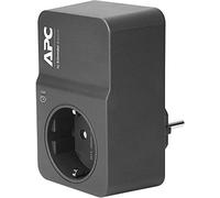 APC - Schneider Electric PM1WB-GR APC Oficina en Casa SurgeArrest Limitador de Tensión, 1 Toma, 230V, Alemania, 4.15cm x 10cm x 6.3cm, Negro