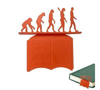 Ape Evolution Bookmark - Solid Color Bookmark, Textbook Bookmarks - Gorilla Bookmark, Human Evolution Page Holder Unique Markers for Book Lovers