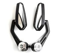 APEBAZY Bar End Espejos Gran Angular Espejo Motocicleta No Blind Spot Muy Amplio Campo de Visión Anti-stuffy Safe Driving Mirror