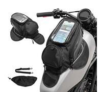 APEBAZY Bolsa Deposito moto Universal Teléfono Móvil y Vaso de Agua Bolsa Sobredeposito Moto Impermeables Mochila Deposito Motocicleta Magnética