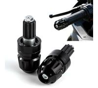APEBAZY Contrapesos Manillar moto Universales 7/8" 22 mm CNC Aluminio Topes de manubrios para moto para Cafe Racer Bobber Chopper Scooter ATV UTV (Negro)