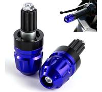 APEBAZY Contrapesos Manillar moto Universales 7/8" 22 mm CNC Aluminio Topes de manubrios para moto para Cafe Racer Bobber Chopper Scooter ATV UTV (Azul)