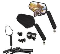APEBAZY Motocicleta Espejo Ciclismo Amplia Moto Scooter Espejo Retrovisor Izquierda Derecha