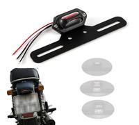 APEBAZY Piloto Trasero Moto con Soporte Piloto Trasero LED Piloto de Freno Homologado E24 Compatible con Street Cruiser Chopper Cafe Racer