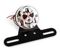 APEBAZY Piloto Trasero Moto con Soporte Piloto Trasero LED Piloto de Freno Homologado E24 Compatible con Street Cruiser Chopper Cafe