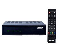 APEBOX TDT - Receptor TDT Full HD H265 1080p Combo a Precio de TDT, con Doble Tuner para Terrestre, Satélite y Cable, y un Mando a Distancia excepcional (Incluye Dos Fuentes de alimentación EU y UK)