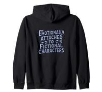 Apegado emocionalmente a los Personajes de ficción Bookish Sudadera con Capucha