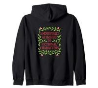 Apegado emocionalmente a los Personajes de ficción Bookish Sudadera con Capucha