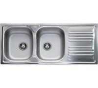 APELL Atmósfera TM1162IRPC Fregadero 116 X 50CM 2 Bañeras Escurridor Dx Borde