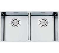 APELL FEM3434UBC FREGADERO CON 2 BACHES 802 X 472 MM CEPILLADO BAJO ENCIMERA