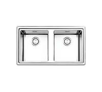 Apell LNP862IBC Fregadero De Doble Vaso 86x50 Cm Semifilo 4 Mm Cepillado
