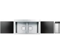 APELL Sinphonia PD862IKITB Fregadero 90CM 2 Bañeras 36 X 40 Satinado Empotrable