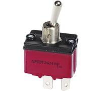 APEM Interruptor de palanca 1 x Off/on 3631NF/2 250V AC 6A Colgar 1 unid(s)