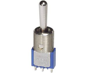 Apem Interruptor de palanca 2 x (on)/Off/(on) 5647MA 250 V/AC 3 A momentáneo/0/momentáneo 1 pc(s)