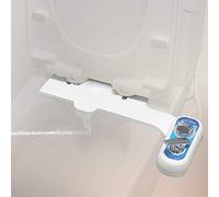 APENCHREN Accesorio De Asiento De Inodoro Bidé Izquierdo,Bidé De Agua Dulce Fría Y Caliente,Boquillas Duales Autolimpiantes,Control De Presión De Agua, No Eléctrico,White