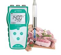 Apera Instruments PH850-BS - Medidor de pH portátil para carne, equipado con el electrodo LabSen 763 de pH (rango de medición de pH: 0 a 14,00)