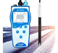 Apera Instruments PH8500-WW - Medidor de pH para tratamiento de aguas residuales con función de memoria GLP y salida de datos (rango de medición de pH: 0 a 14,00)