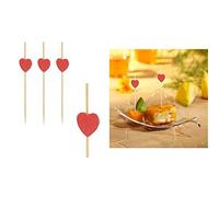 'aperitivos - Brochetas 7 cm "Heart, 100 unidades)