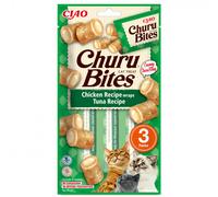 Aperitivos de atún y pollo para gatos - Churu Bites - Cantidad: 3 x 10 g