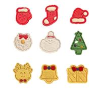 Aperitivos para Perros Gatos Paquete de Mezcla de Navidad 9 Piezas, Mezcla de Aperitivos Coloridos para Perros Gatos, golosinas para Perros Gato