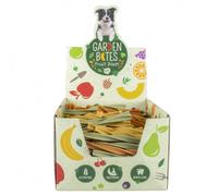 Aperitivos vegetarianos Fruity Dental Swirls para perros - Garden Bites - Tamaño: Caja - L